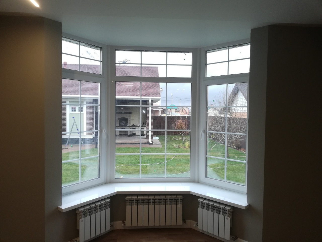 Остекление дома французскими окнами